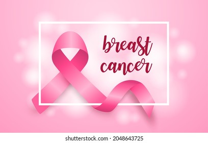 Breast Cancer Awareness Month Symbol Emblem Stock Vector (Royalty Free ...