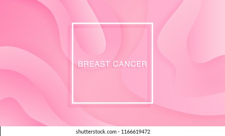 Breast Cancer Awareness Month Vector Illustration On Gradient Background