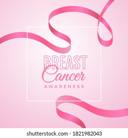 breast cancer awareness month vector ribbon pink color 02