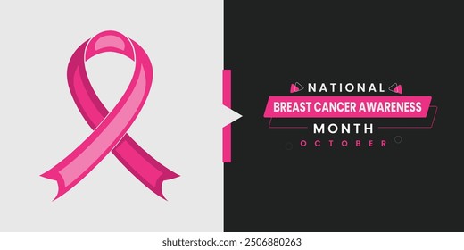 Breast Cancer Awareness Month Web Banner Template