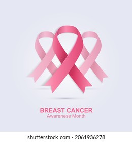 Breast cancer awareness month. Women Health, care.  Women day. Check up. 3D Vector Illustrations. Web banner. Modern design. Loading page