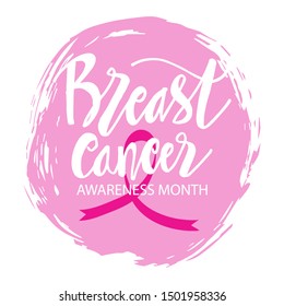 Breast Cancer awareness moth symbol banner poster	