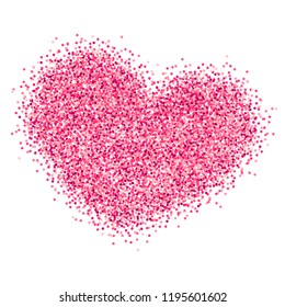 Breast Cancer Awareness pink heart background for poster and banner template. October is Cancer Awareness Month.