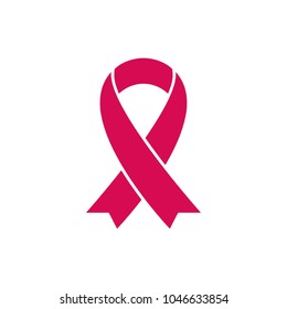 Breast cancer awareness pink ribbon