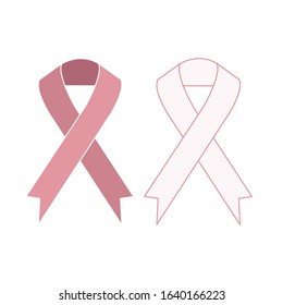 Breast cancer awareness pink ribbon vector image
