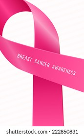Breast cancer awareness, pink ribbon