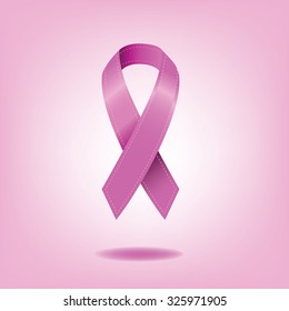 Breast cancer awareness pink ribbon design. EPS 10 vector royalty free stock illustration for ad, promotion, poster, flier, blog, article, social media, marketing