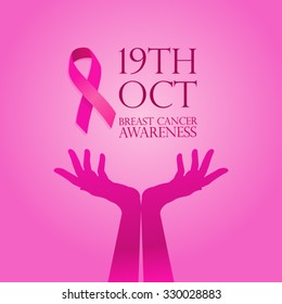 breast cancer awareness pink ribbon