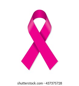 Breast cancer awareness pink ribbon