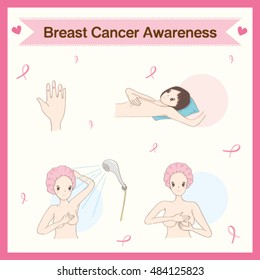 Breast Cancer Awareness. Pink ribbon