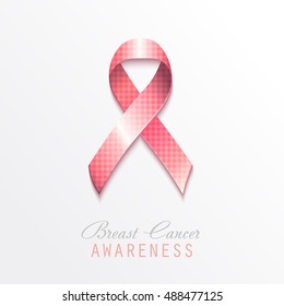 Breast cancer awareness pink ribbon