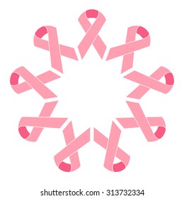 Breast cancer awareness pink ribbons for your design