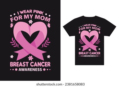 Breast Cancer Awareness Pink T-Shirt Design