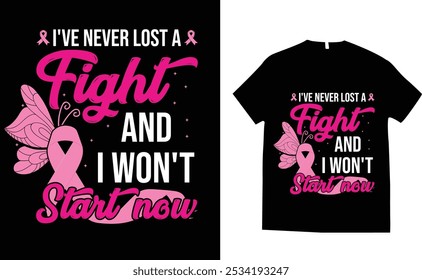 Breast Cancer Awareness Pink T-Shirt Design , Breast Cancer Awareness