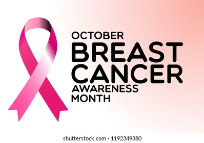 breast cancer awareness poster or banner for holidays decoration theme. design vector illustration