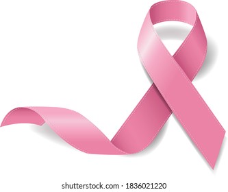 Breast Cancer Awareness Poster Design With Gradient Mesh, Vector Illustration - Shutterstock ID 1836021220