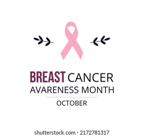 Breast cancer awareness poster. Pink ribbon. Background for web, posters, flyers, cards, etc.