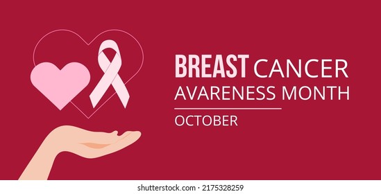 Breast cancer awareness poster. Pink ribbon. Background for web, posters, flyers, cards, etc.