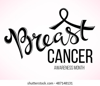 Breast cancer awareness poster, vector illustration, eps10