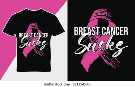 Breast cancer awareness quote t-shirt design template vector