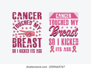 Breast Cancer Awareness quote Typography Minimalist T-shirt Design