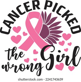 Breast Cancer Awareness Quotes and svg vector illustrations, Tshirt design for breast cancer campaign 