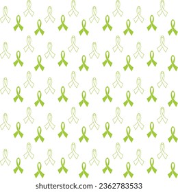 Breast cancer awareness realistic pink ribbon seamless pattern design