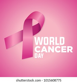 Breast Cancer Awareness Ribbon Background. Vector illustration EPS 10