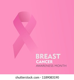 Breast Cancer Awareness Ribbon Background