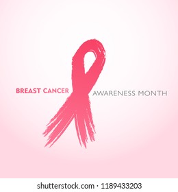 Breast Cancer Awareness Ribbon Background