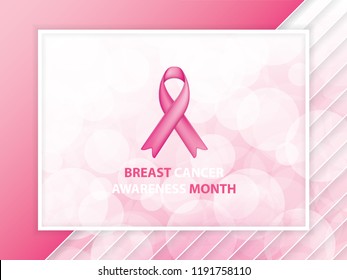 Breast Cancer Awareness Ribbon Background