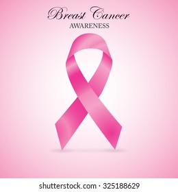 Breast Cancer Awareness Ribbon Background. File is EPS 10 