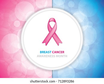 Breast Cancer Awareness Ribbon Background