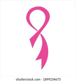 Breast Cancer Awareness Ribbon icon Vector illustration design template 