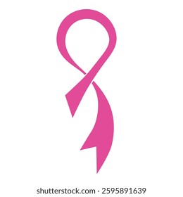 Breast Cancer Awareness Ribbon icon Vector illustration design template