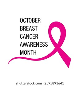 Breast Cancer Awareness Ribbon icon Vector illustration design template