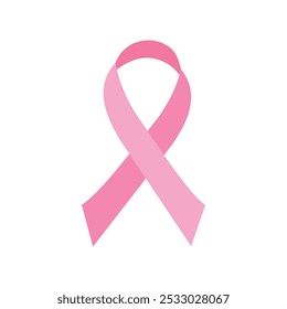 Breast cancer awareness ribbon pink color