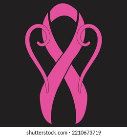 breast cancer awareness ribbon vector