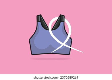 Breast Cancer Awareness Ribbon vector illustration. Healthcare icon concept. Pink October month female healthcare campaign solidarity.