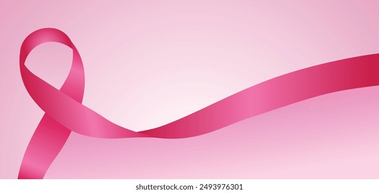 breast cancer awareness ribbon vector background