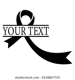 Breast cancer awareness ribbon vector illustration graphic design. EPS10