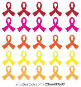 Breast Cancer Awareness Ribbons Background