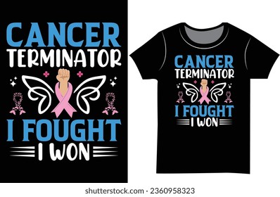 Breast Cancer Awareness SVG T-shirt design. Pink ribbon vector design.