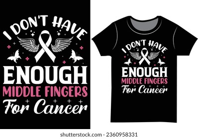 Breast Cancer Awareness SVG T-shirt design. Pink ribbon vector design.