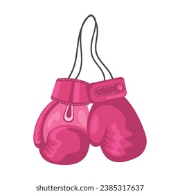 breast cancer awareness symbol gloves illustration