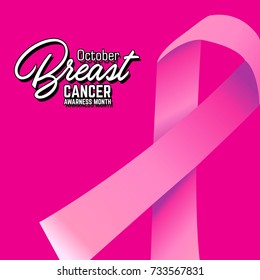 breast cancer awareness symbol, vector illustration