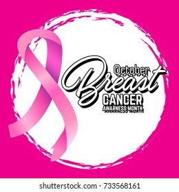 breast cancer awareness symbol, vector illustration