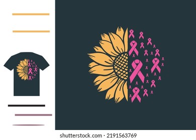 Breast cancer awareness t shirt design