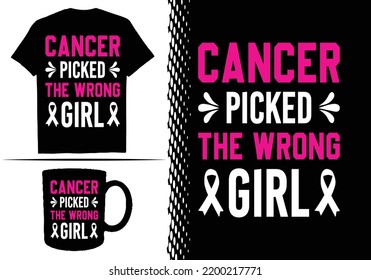 Breast Cancer Awareness T Shirt Design.100% Vector Best for Clothing Design, Poster, Pillow, Mug and other