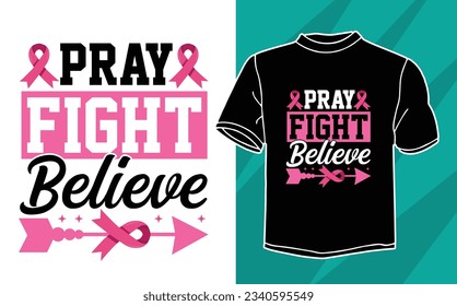 Breast cancer awareness t shirt design